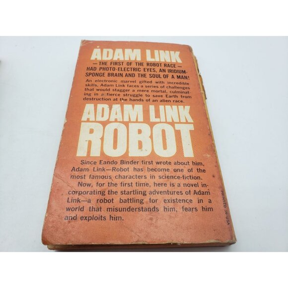 Adam Link Robot By Eando Binder Paperback First Edition 1965 Sci Fi Novel - Picture 8 of 8